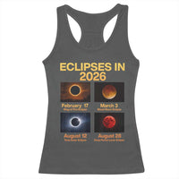Eclipses in 2026 Celestial Calendar Infographic Racerback Tank Top Space Nerd Astronomy Gift Astrology Lover