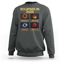 Eclipses in 2026 Celestial Calendar Infographic Sweatshirt Space Nerd Astronomy Gift Astrology Lover