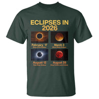 Eclipses in 2026 Celestial Calendar Infographic T Shirt Space Nerd Astronomy Gift Astrology Lover