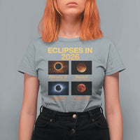 Eclipses in 2026 Celestial Calendar Infographic T Shirt For Women Space Nerd Astronomy Gift Astrology Lover