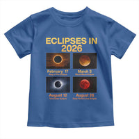 Eclipses in 2026 Celestial Calendar Infographic Toddler T Shirt Space Nerd Astronomy Gift Astrology Lover