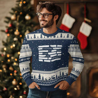 Everything Is Fine Trust Your Government Ugly Christmas Sweater Sarcastic Flag Political Satire Humor