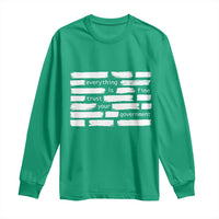 Everything Is Fine Trust Your Government Long Sleeve Shirt Sarcastic Flag Political Satire Humor