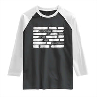 Everything Is Fine Trust Your Government Raglan Shirt Sarcastic Flag Political Satire Humor