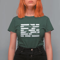 Everything Is Fine Trust Your Government T Shirt For Women Sarcastic Flag Political Satire Humor