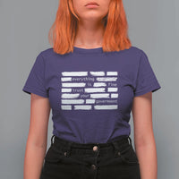 Everything Is Fine Trust Your Government T Shirt For Women Sarcastic Flag Political Satire Humor