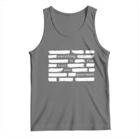 Everything Is Fine Trust Your Government Tank Top Sarcastic Flag Political Satire Humor