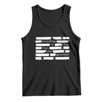 Everything Is Fine Trust Your Government Tank Top Sarcastic Flag Political Satire Humor