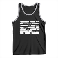 Everything Is Fine Trust Your Government Tank Top Sarcastic Flag Political Satire Humor