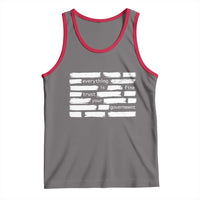 Everything Is Fine Trust Your Government Tank Top Sarcastic Flag Political Satire Humor
