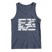 Everything Is Fine Trust Your Government Tank Top Sarcastic Flag Political Satire Humor