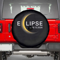Minimalist 2026 Total Solar Eclipse Spare Tire Cover August 12 Totality Astronomy Souvenir