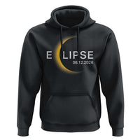 Minimalist 2026 Total Solar Eclipse Hoodie August 12 Totality Astronomy Souvenir