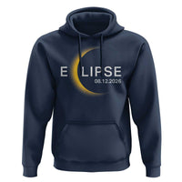 Minimalist 2026 Total Solar Eclipse Hoodie August 12 Totality Astronomy Souvenir