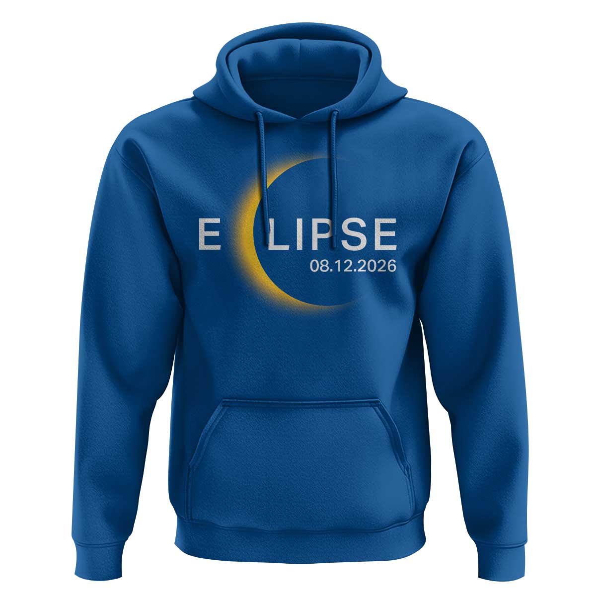 Minimalist 2026 Total Solar Eclipse Hoodie August 12 Totality Astronomy Souvenir