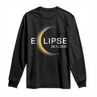 Minimalist 2026 Total Solar Eclipse Long Sleeve Shirt August 12 Totality Astronomy Souvenir