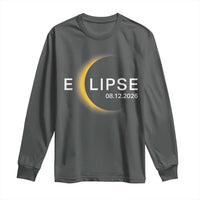 Minimalist 2026 Total Solar Eclipse Long Sleeve Shirt August 12 Totality Astronomy Souvenir