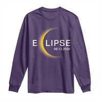 Minimalist 2026 Total Solar Eclipse Long Sleeve Shirt August 12 Totality Astronomy Souvenir