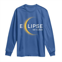 Minimalist 2026 Total Solar Eclipse Long Sleeve Shirt August 12 Totality Astronomy Souvenir