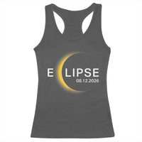 Minimalist 2026 Total Solar Eclipse Racerback Tank Top August 12 Totality Astronomy Souvenir