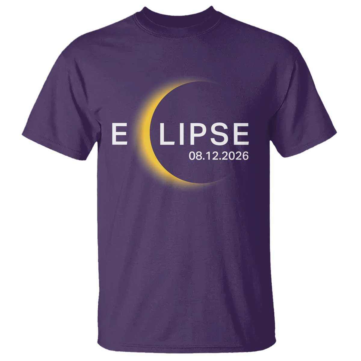 Minimalist 2026 Total Solar Eclipse T Shirt August 12 Totality Astronomy Souvenir