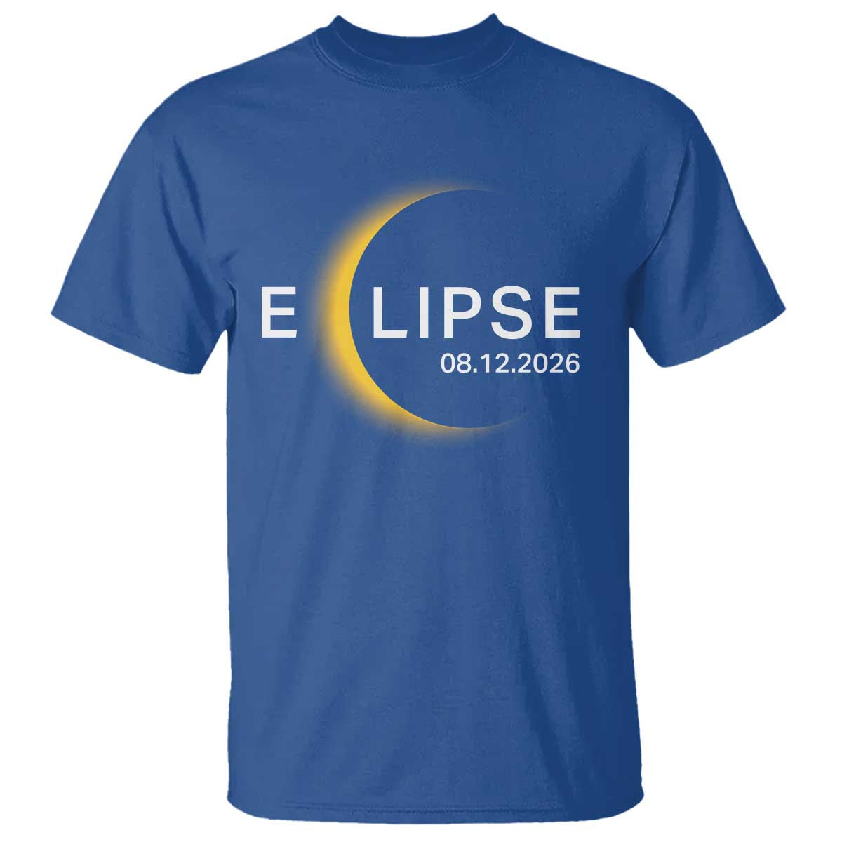 Minimalist 2026 Total Solar Eclipse T Shirt August 12 Totality Astronomy Souvenir