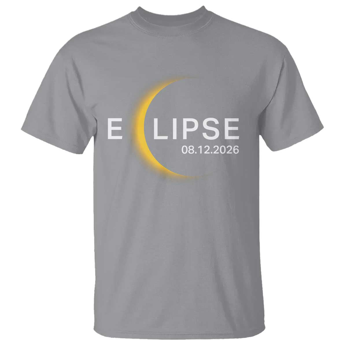 Minimalist 2026 Total Solar Eclipse T Shirt August 12 Totality Astronomy Souvenir