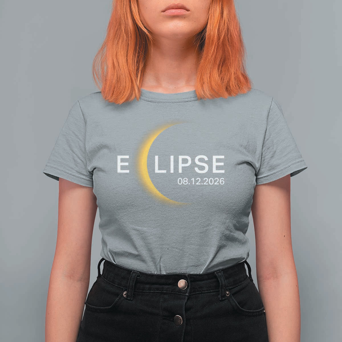 Minimalist 2026 Total Solar Eclipse T Shirt For Women August 12 Totality Astronomy Souvenir