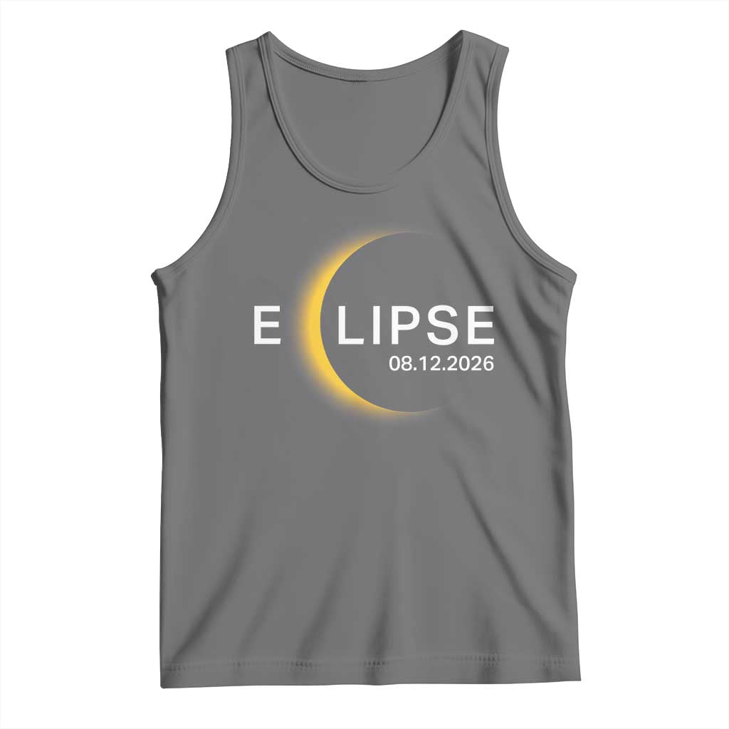 Minimalist 2026 Total Solar Eclipse Tank Top August 12 Totality Astronomy Souvenir