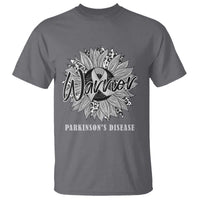 Parkinson's Warrior T Shirt Silver Ribbon Sunflower Support Awareness