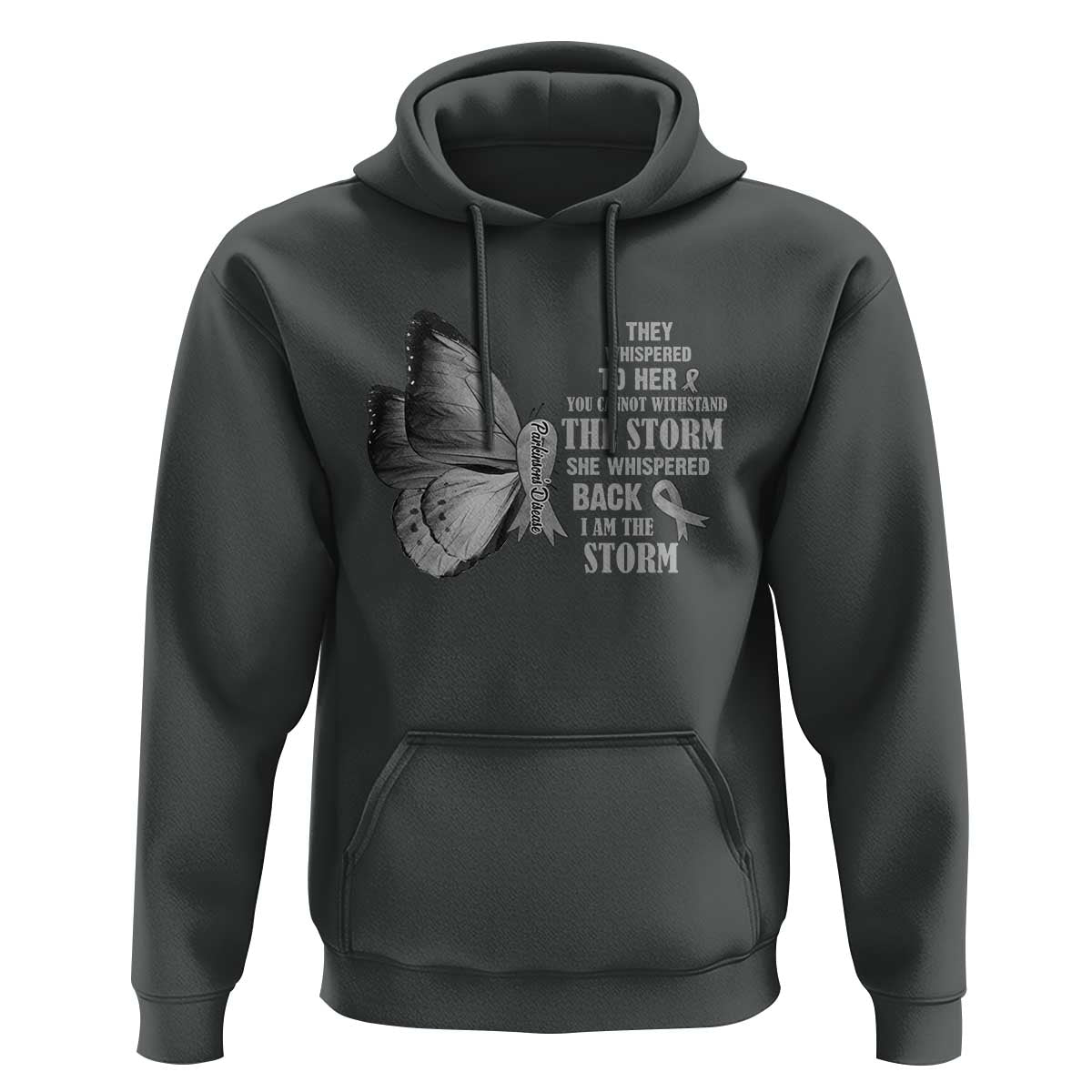 Parkinson's Awareness Hoodie She Whispered Back I Am The Storm Support Squad