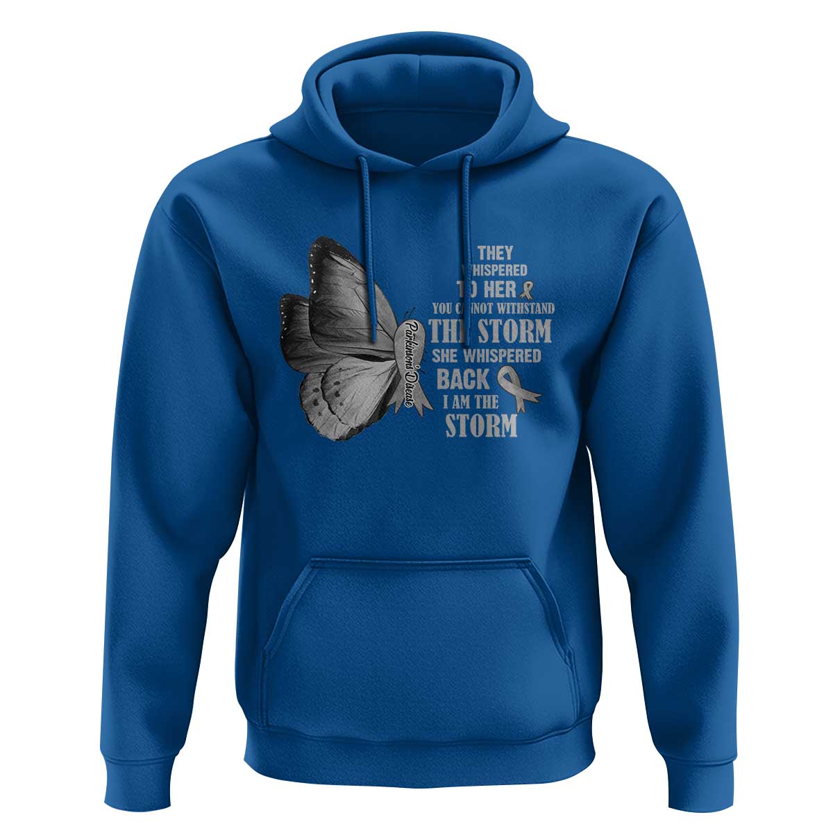 Parkinson's Awareness Hoodie She Whispered Back I Am The Storm Support Squad