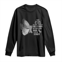 Parkinson's Awareness Long Sleeve Shirt She Whispered Back I Am The Storm Support Squad