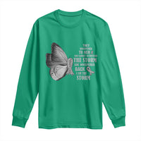 Parkinson's Awareness Long Sleeve Shirt She Whispered Back I Am The Storm Support Squad