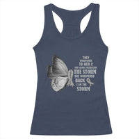 Parkinson's Awareness Racerback Tank Top She Whispered Back I Am The Storm Support Squad