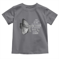Parkinson's Awareness Toddler T Shirt She Whispered Back I Am The Storm Support Squad