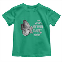 Parkinson's Awareness Toddler T Shirt She Whispered Back I Am The Storm Support Squad