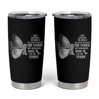 Parkinson's Awareness Tumbler Cup She Whispered Back I Am The Storm Support Squad
