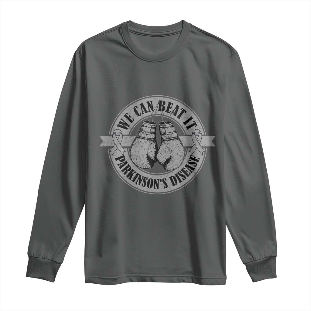 Parkinson's Warrior Long Sleeve Shirt We Can Beat It Boxing Fight Against Parkinsons