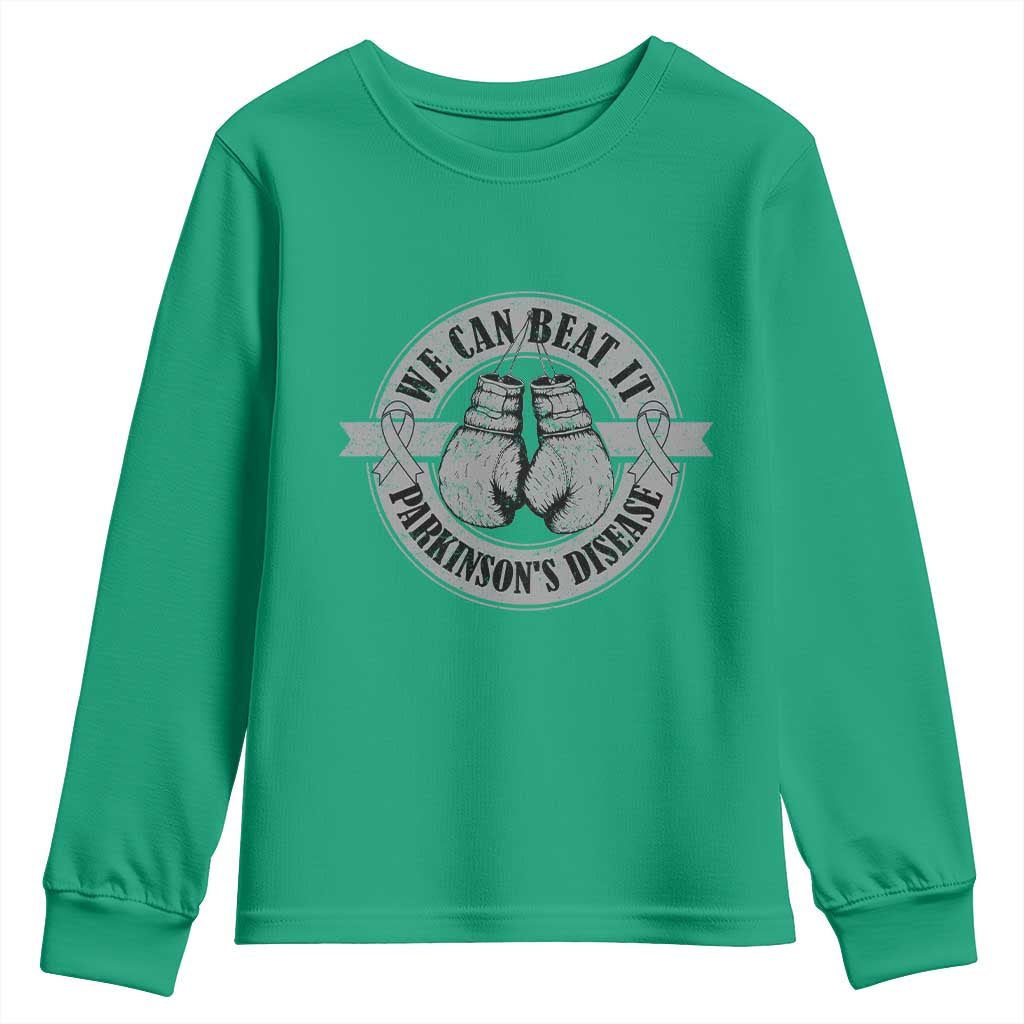 Parkinson's Warrior Youth Sweatshirt We Can Beat It Boxing Fight Against Parkinsons