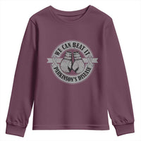 Parkinson's Warrior Youth Sweatshirt We Can Beat It Boxing Fight Against Parkinsons