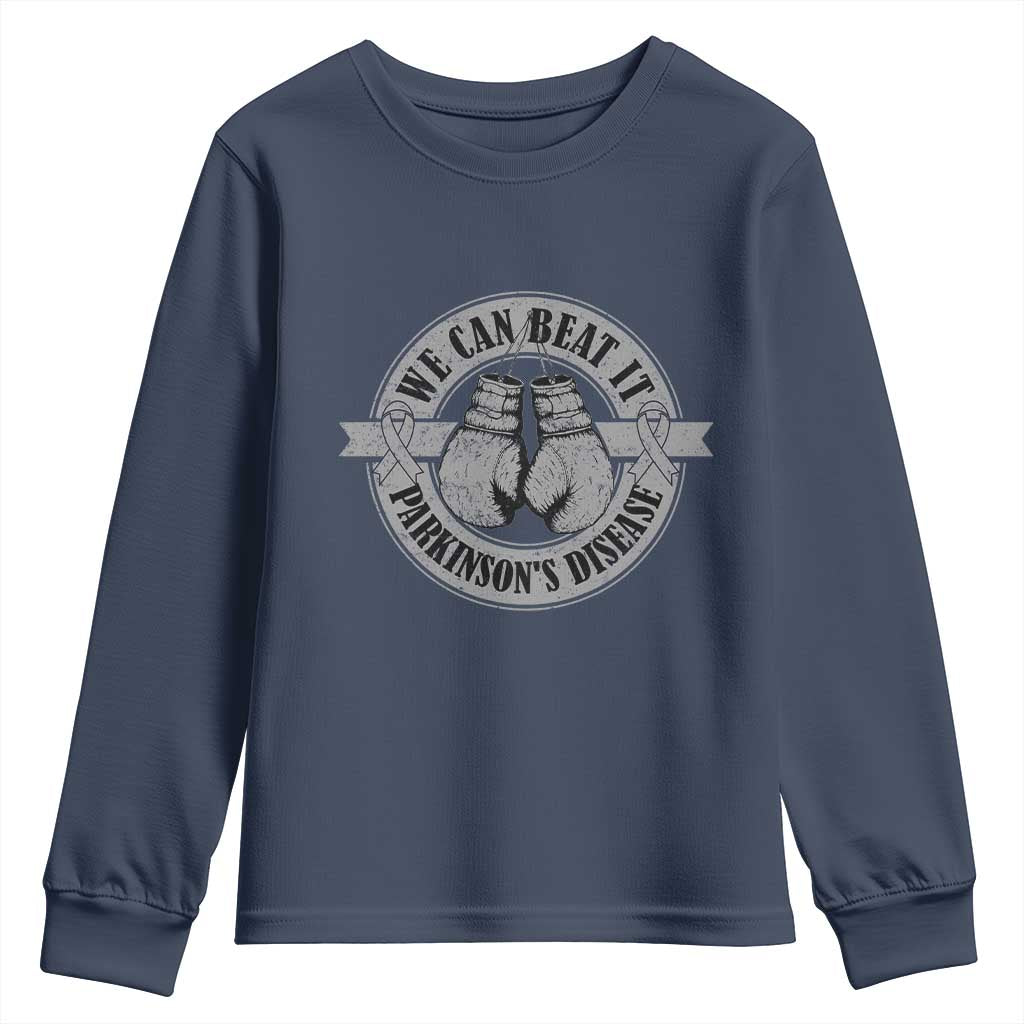Parkinson's Warrior Youth Sweatshirt We Can Beat It Boxing Fight Against Parkinsons