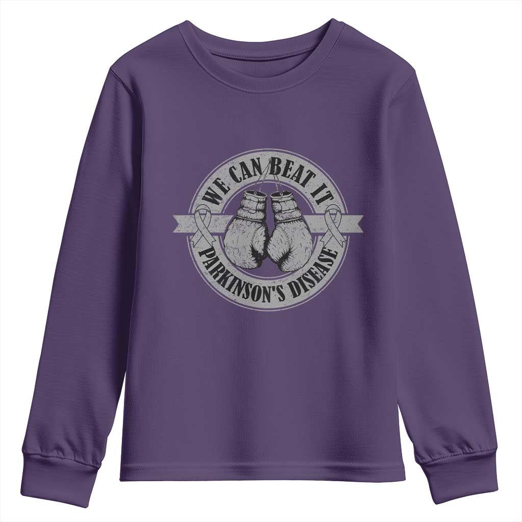 Parkinson's Warrior Youth Sweatshirt We Can Beat It Boxing Fight Against Parkinsons