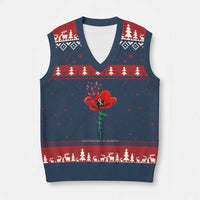 Parkinson's Awareness V-Neck Knit Sweater Vest Faith Hope Tulips Support Parkinsons Warrior - Wonder Print Shop