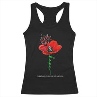 Parkinson's Awareness Racerback Tank Top Faith Hope Tulips Support Parkinsons Warrior