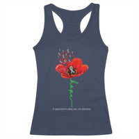Parkinson's Awareness Racerback Tank Top Faith Hope Tulips Support Parkinsons Warrior