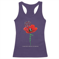 Parkinson's Awareness Racerback Tank Top Faith Hope Tulips Support Parkinsons Warrior