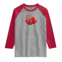 Parkinson's Awareness Raglan Shirt Faith Hope Tulips Support Parkinsons Warrior