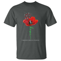 Parkinson's Awareness T Shirt Faith Hope Tulips Support Parkinsons Warrior