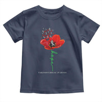Parkinson's Awareness Toddler T Shirt Faith Hope Tulips Support Parkinsons Warrior